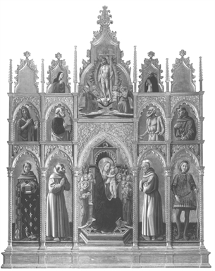Madonna con Bambino in trono e angeli